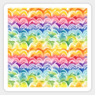 Pride rainbows pattern, LGBTQ, pride month Sticker